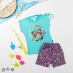 بيجامه نص كم قطن بناتى 