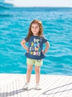 ⁦بيجامه نص كم قطن بناتى ⁩ - الصورة ⁦2⁩