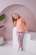 بيجامة خريفى بجعة مجسمة بناتى