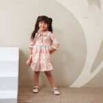 فستان اطفال بناتى خريفى