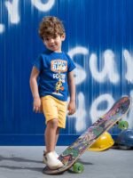 بيجامة نص كم اولادى صيفى زرافة