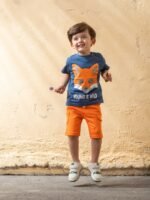 بيجامة نص كم اولادى صيفى فوكس