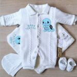 طقم 4 قطع جكار مبطن فرو شكل سلحفاة