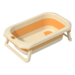 بانيو سيليكون قابل للطى بمقياس حرارة بمخدة مبطنه