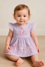 فستان بناتى حصان البحر