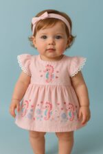 فستان بناتى حصان البحر