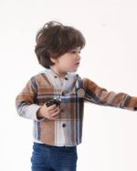 قميص كاروهات شتوي بيبى