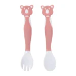 طقم ملعقة وشوكة للأطفال من Safari