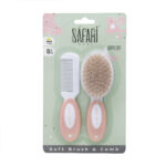 طقم فرشة ومشط للأطفال – Safari Baby
