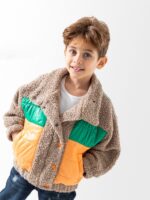 جاكيت فرو شتوي فاخر للأطفال