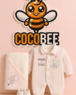 طقم 4 قطع جكار مبطن فرو شكل دبدوب بناتى