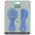 طقم فرشة ومشط للأطفال – Safari Baby