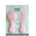 طقم فرشة ومشط للأطفال – Safari Baby