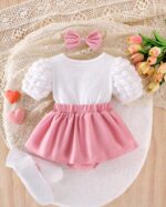 فستان بناتي نص كم أنيق شى ان