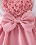 فستان بناتي نص كم أنيق شى ان