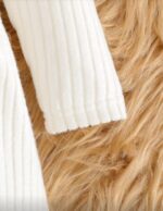 فستان بناتي ابيض شتوي قلب من شى ان