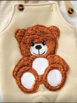 طقم سالوبيت أطفال شتوي بتصميم دب شى ان