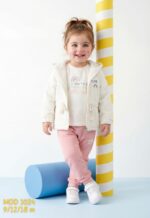 طقم بناتى شتوى 3 قطع جاكيت قطيفه