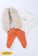 طقم Teddy Bear الشتوي للأطفال 3 قطع