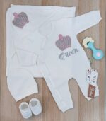 طقم 4 قطع كباسين قطن تاج