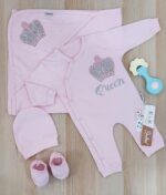 طقم 4 قطع كباسين قطن تاج