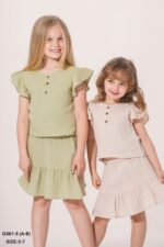 طقم بناتي كاجوال شيك