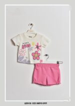 طقم بناتي صيفي مريح بلمسة مرحة