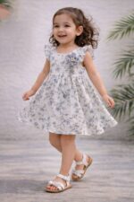 فستان بناتي صيفي وردة