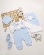 طقم 4 قطع قطن شكل فيونكه اولادى